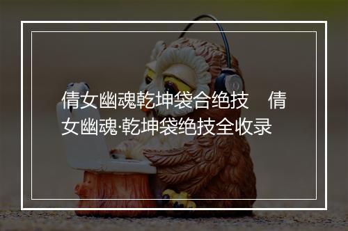 倩女幽魂乾坤袋合绝技　倩女幽魂·乾坤袋绝技全收录