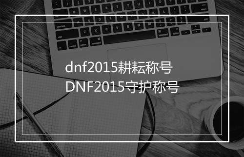 dnf2015耕耘称号　DNF2015守护称号