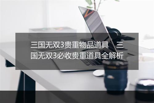 三国无双3贵重物品道具　三国无双3必收贵重道具全解析