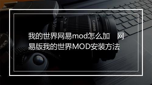 我的世界网易mod怎么加　网易版我的世界MOD安装方法